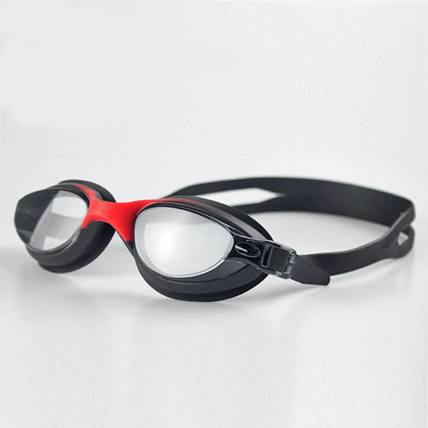 Lunettes de natation professionnelles lunettes de natation avec bouchons d'oreilles pince-nez galvanoplastie Silicone imperméable ► Photo 1/6