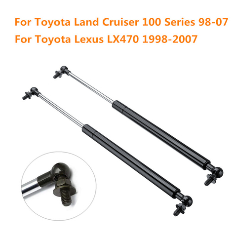 Barres de support de capot avant de voiture, 2 pièces, pour Toyota Land Cruiser 100 Lexus LX470 de 1998 à 2007 de 53450 à 69025 ► Photo 1/6