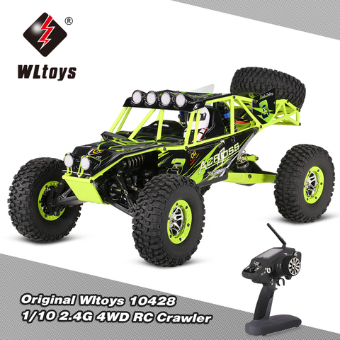 WLtoys – voiture radiocommandée 10428G 4WD, 2.4, 1:10, véhicule télécommandé tout-terrain, modèle réduit de chenille de roche brossée ► Photo 1/6