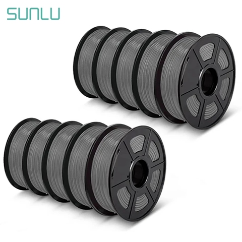 SUNLU-Filament pour imprimante 3d en plastique, 10 rouleaux/ensemble, précision de dimension +/-1.75mm, 0.02mm ► Photo 1/6