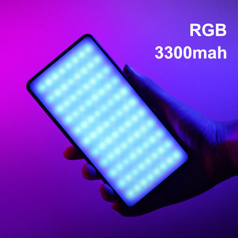 Viji – lumière LED VL196 RGB pour photographie et vidéo, 2500-9000K, éclairage de remplissage pour Smartphone DSLR Vlog, 3000mAh ► Photo 1/6
