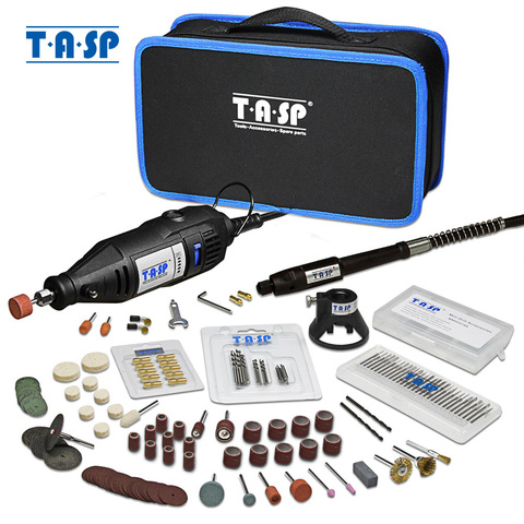 TASP-ensemble d'outils rotatifs Dremel, Mini perceuse électrique Kit graveur avec accessoires, outils électriques pour projets artisanaux 230V 130W ► Photo 1/6