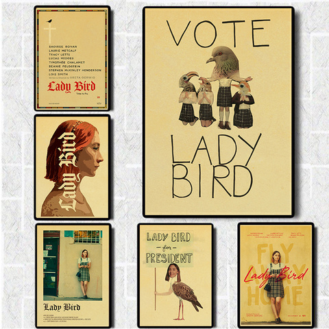 Dame oiseau affiche de Film greta-gerwig-Film-Saoirse-Rona Vintage affiches et gravures Art peinture décoration de la maison ► Photo 1/6
