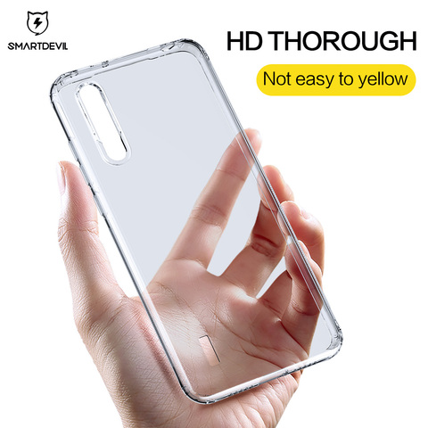 SmartDevil – coque de téléphone souple en TPU pour Redmi Note 8, K20 pro, 8, 9 pro, CC9, CC9e, protecteur d'écran Transparent, cadeau ► Photo 1/6