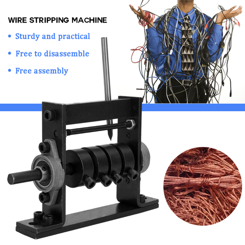 Machine manuelle à dénuder les fils, Machine à dénuder les câbles de ferraille, Kit d'outils pour 1-30mm, outil à main peut connecter une perceuse à main ► Photo 1/6