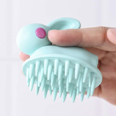 Silicone shampooing cuir chevelu cheveux masseur tête corps cuir chevelu Massage brosse peigne cheveux lavage peigne douche brosse bain Spa Massage brosse ► Photo 1/6