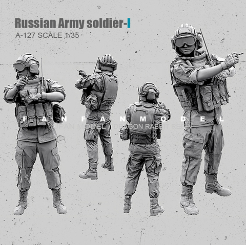 1/35 Kits de figurine reison russe moderne soldat des Forces spéciales auto-assemblé A-127B ► Photo 1/1