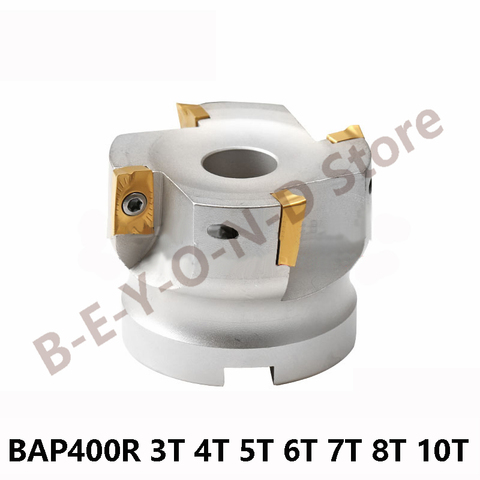 Au delà de BAP 400 BAP400 BAP400R 40-22-3T 125-40 50-25.4 4T 5T 6T 7T 8T 10T fraiseuse plaque carrée Face moulin tête outils de CNC ► Photo 1/4