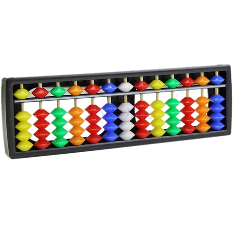 Soroban arithmétique Portable avec perles colorées mathématiques calculer outil Abacus Q6PA ► Photo 1/4