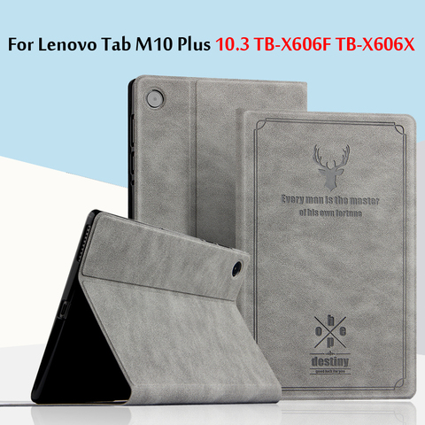 Coque de protection en cuir PU pour tablette de 10.3 pouces, pour Lenovo Tab M10 Plus, TB-X606X tb-x606f, 10.3 ► Photo 1/6