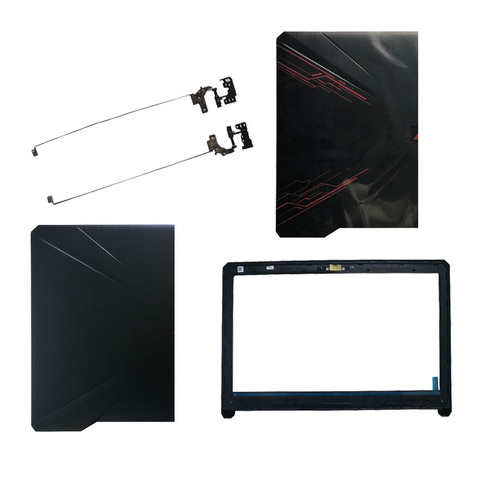 Couverture arrière pour ordinateur portable LCD pour Asus FX80 FX80G FX80GD Fx504 FX504G FX504GD FX504GE, couvercle avant et charnières ► Photo 1/6