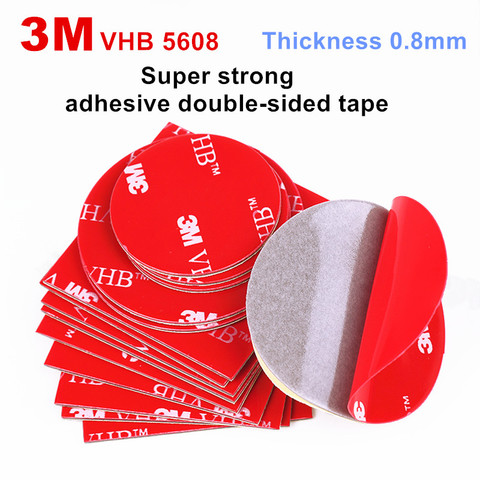 10 pièces 3M VHB 5608 Double face acrylique mousse ruban adhésif résistant montage ruban épaisseur 0.8mm, nous pouvons offrir service de découpe ► Photo 1/3