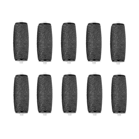 10 pièces/lot noir outil de soin des pieds têtes de rouleau pédicure herramientas têtes de rouleau dur pour scholls N006 ► Photo 1/5