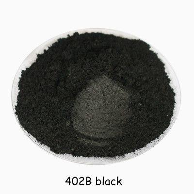 Pigment en poudre de Mica noir 402B, 10g, pour bricolage, savon, bougie, Art des ongles, revêtements automobiles, artisanat en céramique, colorant ► Photo 1/6