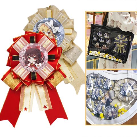 Ita sac épingles Badge boîte fait à la main en soie Anime Badge en métal décoration pour Ita sac accessoire ► Photo 1/6
