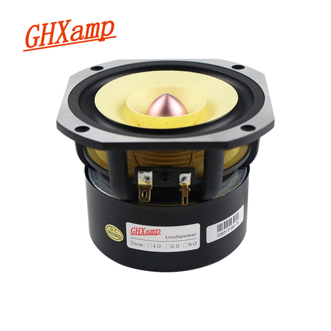 Ghxamp 4 pouces gamme complète haut-parleur 4ohm 25W Hifi haute fréquence haut-parleur hometheater 91DB balle bord en caoutchouc fonte d'aluminium 1pc ► Photo 1/6