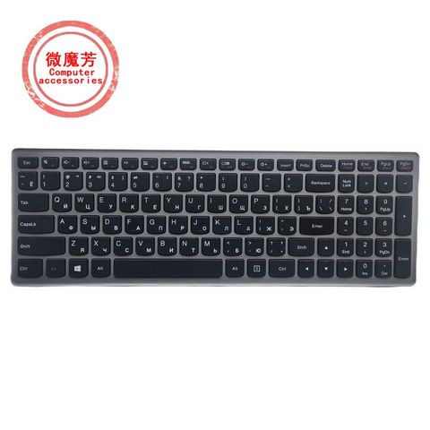 Clavier d'ordinateur portable de remplacement, russe, gris Ru, pour Lenovo Z500 Z500A ► Photo 1/1