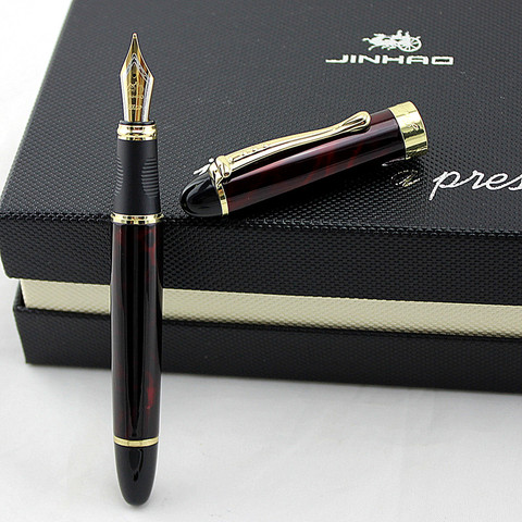 Haute Qualité Jinhao X450 De Luxe D'affaires Marque Stylos Papeterie Bureau Écrit un stylo à encre Fournitures Scolaires Fontaine En Métal Stylo ► Photo 1/3