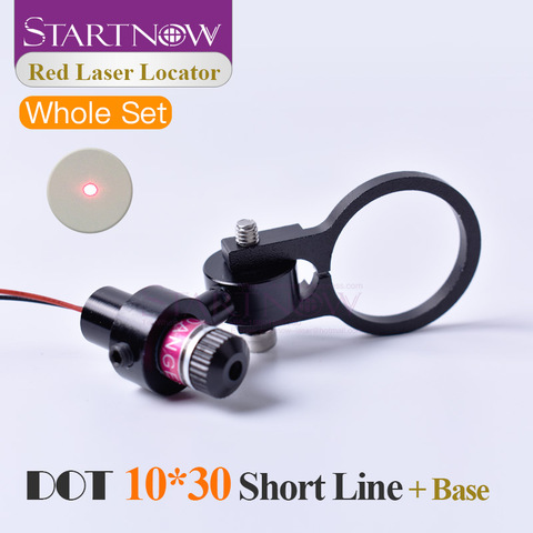 Ensemble 10*30s 650nm Module Laser Laser rouge localisateur faisceau de points avec support pour marquage Machine alignement Laser positionnement accessoires ► Photo 1/6