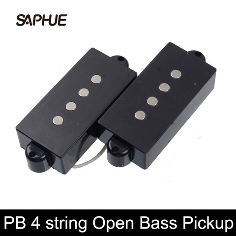 Micro de guitare basse électrique, Type ouvert, 4 cordes de précision, noir et blanc ► Photo 1/6