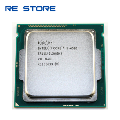 Processeur Intel Core i5 4590 Quad-Core 3.3GHz L3 6M 84W, Socket LGA 1150, pièce d'occasion pour ordinateur de bureau ► Photo 1/2