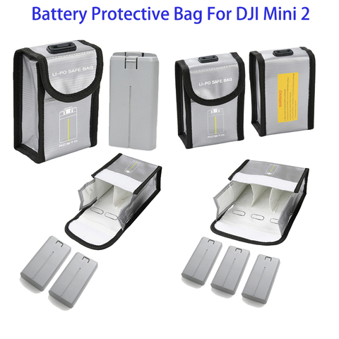 DJI – sac de rangement pour Mini Drone 2, sac de rangement pour batterie Lipo, Mavic Mini, accessoires de protection antidéflagrants et ignifuges ► Photo 1/5