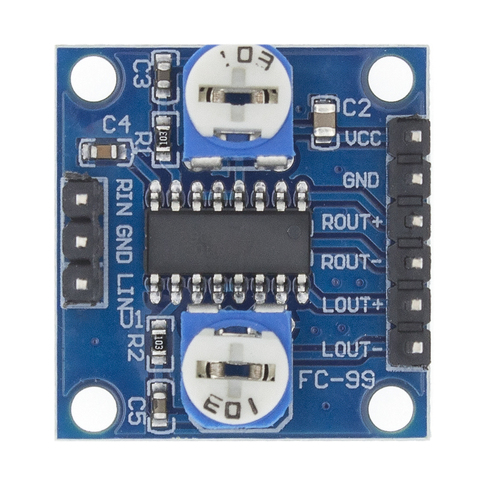 Carte d'amplificateur numérique avec potentiomètre de Volume 5Wx2 stéréo M70, PAM8406 ► Photo 1/6