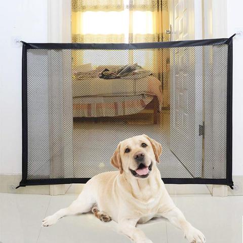 Meijuner barrière pour animaux de compagnie clôtures Portable pliant respirant maille chien porte animal de compagnie isolé clôture fournitures pour animaux de compagnie livraison directe ► Photo 1/6