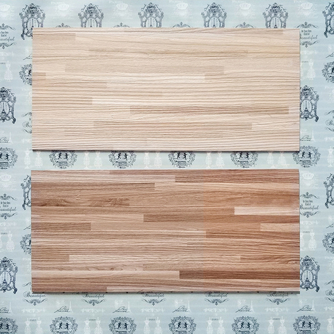 Plancher en bois bricolage matériel maison de poupée Miniature PVC Imitation plancher de bois ► Photo 1/6