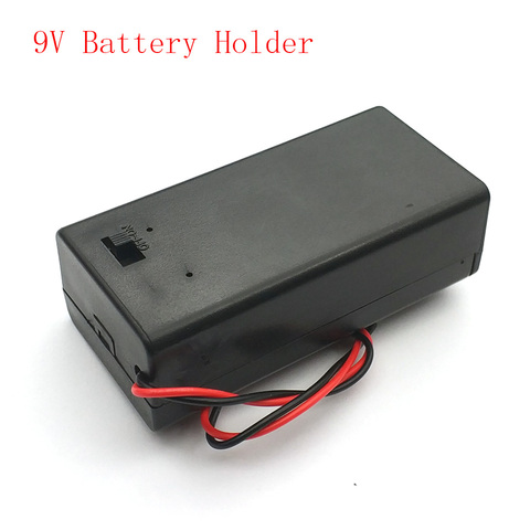 Boîtier de support de batterie 9V, boîtier avec fil, interrupteur marche/arrêt ► Photo 1/4