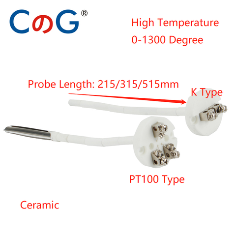 Capteur de Thermocouple de Type K, haute température de 1300 degrés, PT100, pour four en céramique, 2372 Fahrenheit WRP-100 ► Photo 1/5