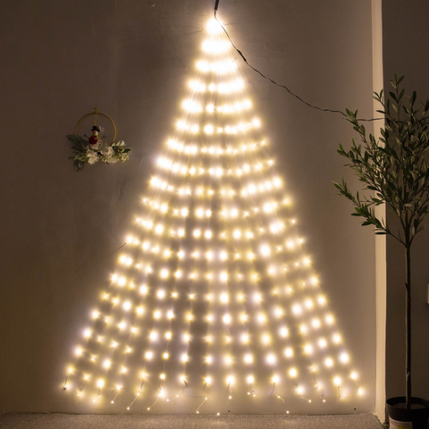 Lumières de glaçon, guirlande féerique pour arbre, fête de mariage, décoration intérieure et extérieure de jardin pour vacances de noël, 600 LED ► Photo 1/6