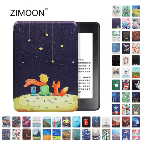 Coque de papier blanc pour Kindle, coque intelligente, pour Kindle 10e, étui rigide 4/3/2, housse d'impression, pour Kindle 8e ► Photo 1/6