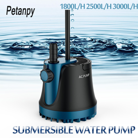 Pompe à eau Submersible pour aquarium 25/35/60W, 220V, pour maison, cascade, fontaine silencieuse ► Photo 1/6