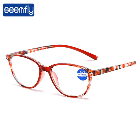 Seemfly – lunettes de lecture Anti-lumière bleue, pour hommes et femmes, ultralégères, Vintage, presbytes, + 1.0 + 1.5 + 2.0 + 2.5 + 3.5 + 4.0 ► Photo 1/6