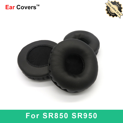 Coussinets d'oreille pour casque Samson SR850 SR950, oreillettes de remplacement en mousse de cuir PU ► Photo 1/6