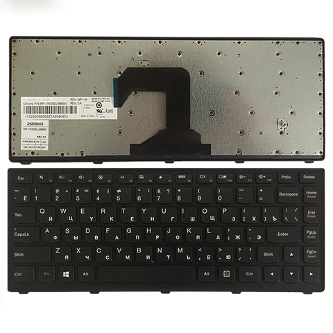 Nouveau clavier d'ordinateur portable russe pour Lenovo Ideapad S300 S400 S405 S400T S400u M30-70 25208654 25208594 RU clavier noir ► Photo 1/4