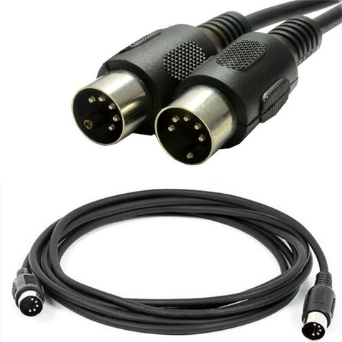 Câble adaptateur Audio MIDI 5 broches DIN mâle vers mâle, pour clavier MIDI, câble d'extension MIDI 1M 1.5M ► Photo 1/2