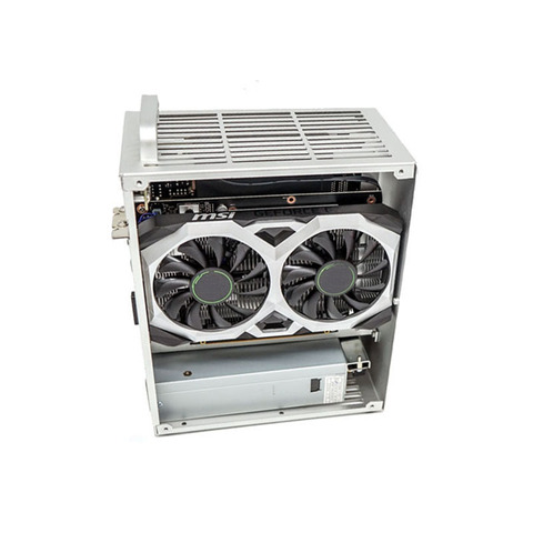 Boîtier mini-itx pour ordinateur Gamer en aluminium, boîtier HTPC pour carte graphique RTX 2070 1660, processeur i3/i5/i7 8700, châssis vide E, PK39 ► Photo 1/6