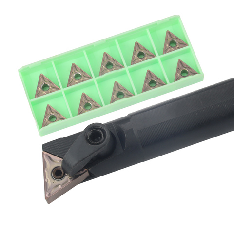 Porte-outil de tournage interne, 1 pièce, S16Q-MTQNR16 S20R-MTQNR16 S25S-MTQNR16 TNMG Inserts en carbure, barre de tour, ensemble d'outils de coupe CNC ► Photo 1/6