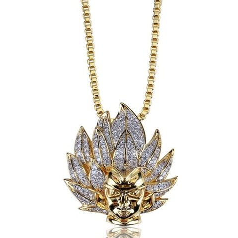 Hip Hop métal singe roi dessin animé personnage Anime hommes et femmes pendentif collier ► Photo 1/1