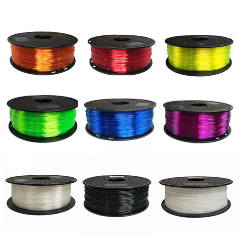 Filament d'imprimante 3D 1.75mm 250G en plastique du Filament d'impression 3D Filament Flexible 85A matériaux d'impression gris noir couleur rouge ► Photo 1/6