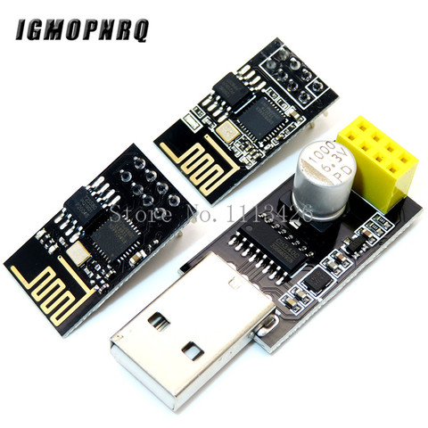 Adaptateur de programmeur ESP01 adaptateur de ESP-01 UART GPIO0 ESP8266 CH340G USB vers ESP8266 Module de carte de développement Wifi sans fil série ► Photo 1/4