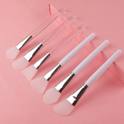 Brosse à masque professionnelle en Silicone, bricolage Salon de maison, brosse à mélanger la boue faciale pour les soins de la peau, outil cosmétique réutilisable 1/5 pièces ► Photo 1/6