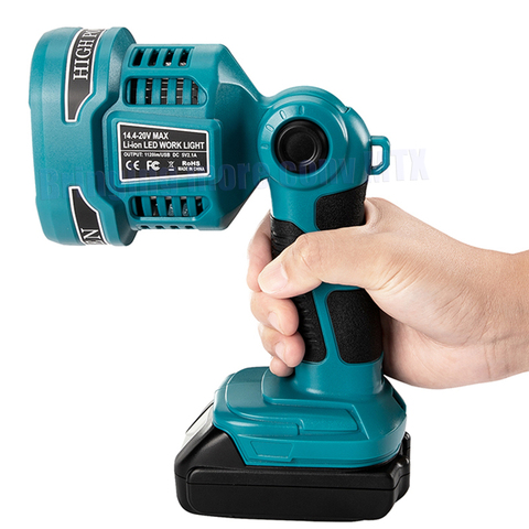 Makita – pistolet Portable 12W, lampe LED, sans batterie, sans chargeur, fonctionne avec batterie li-ion 14.4V 18V, éclairage d'urgence ► Photo 1/6