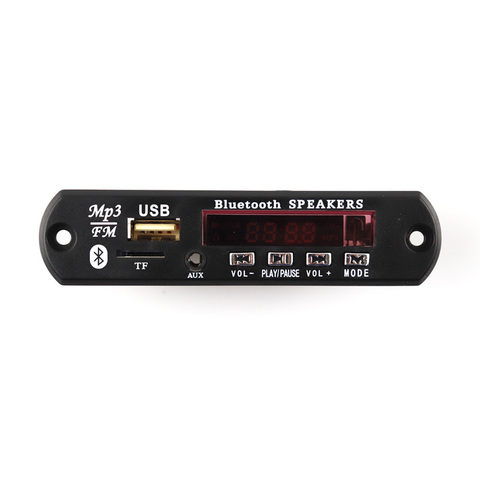 Alimentation USB Bluetooth 12V DC, Radio FM WMA, décodeur MP3, carte Audio, lecteur MP3 pour voiture, haut-parleur de musique à distance ► Photo 1/5