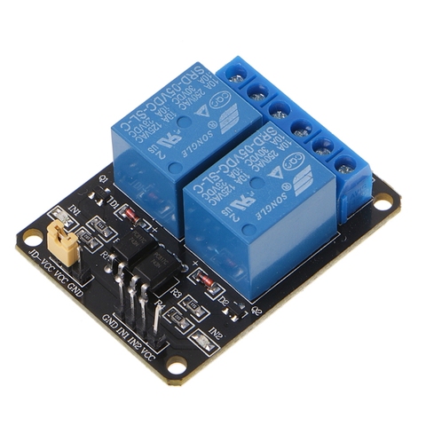 Module de commutateur de relais à 2 canaux, DC 5V, pour Arduino Raspberry Pi ARM AVR DSP ► Photo 1/6