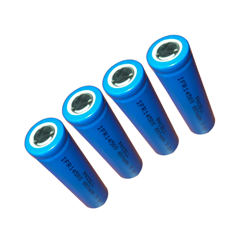 PKCELL – batterie Lithium-fer-phosphate, rechargeable pour rasoir électrique, 14500 mAh, AA 600 V, IFR14500 3.2, 4 pièces/lot ► Photo 1/6