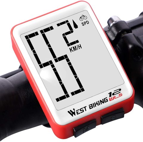 Sans fil vélo ordinateur vélo compteur de vitesse étanche LCD chronomètre rétro-éclairage automatique réveil et multi-fonctions Distance, temps ► Photo 1/6