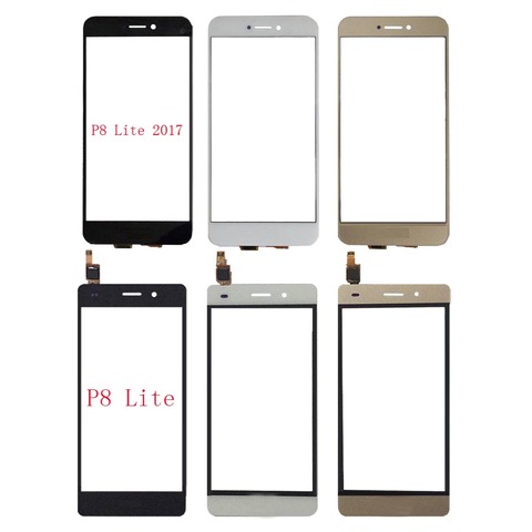 Écran tactile Mobile pour HuaWei P8 Lite P8 Lite 2017, avec capteur en verre avant, lingettes à colle 3M ► Photo 1/6